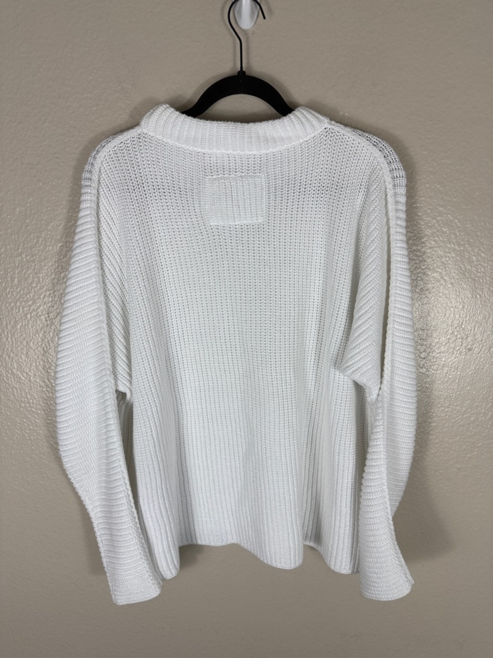 Frank & Eileen Montecito Sweater White Knit Pullover - Picture 10 of 11